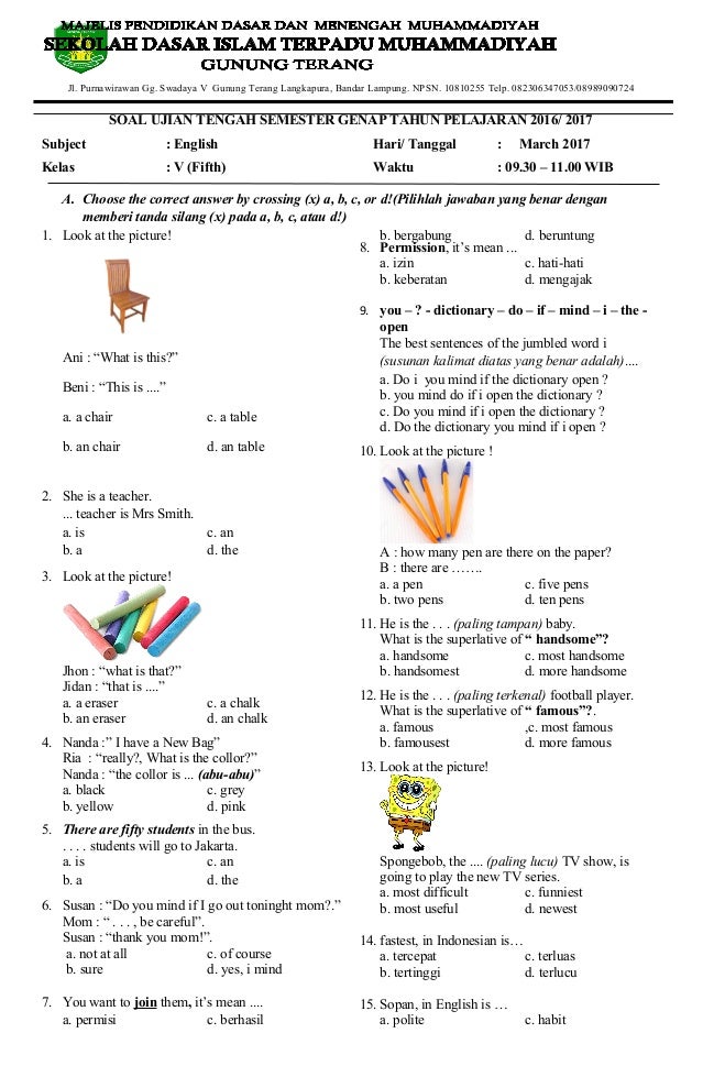 7 Rahasia Latihan Soal Bahasa Inggris Kelas 4 Semester 2 Kurikulum Merdeka Terbukti Ampuh