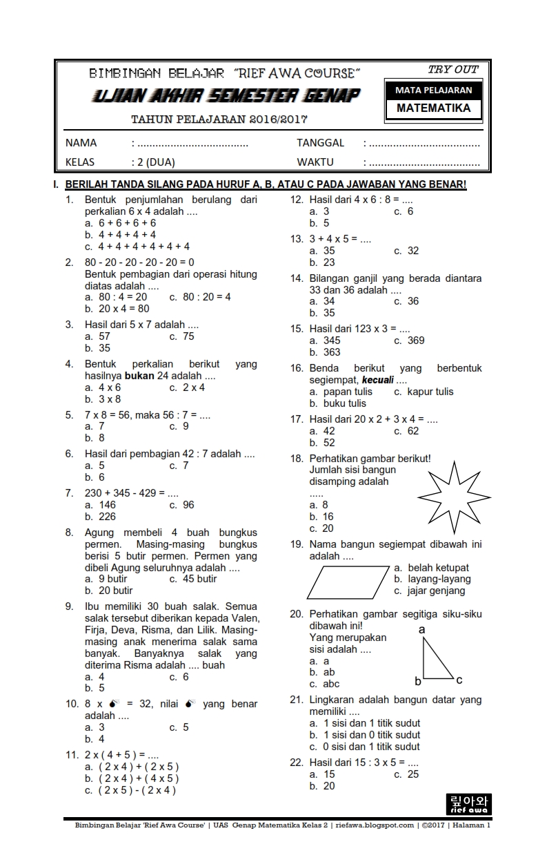Download Soal Matematika Kelas 1 Sd Pdf Dalchaebi Download Soal Matematika Kelas 1 Sd Pdf Dalchaebi