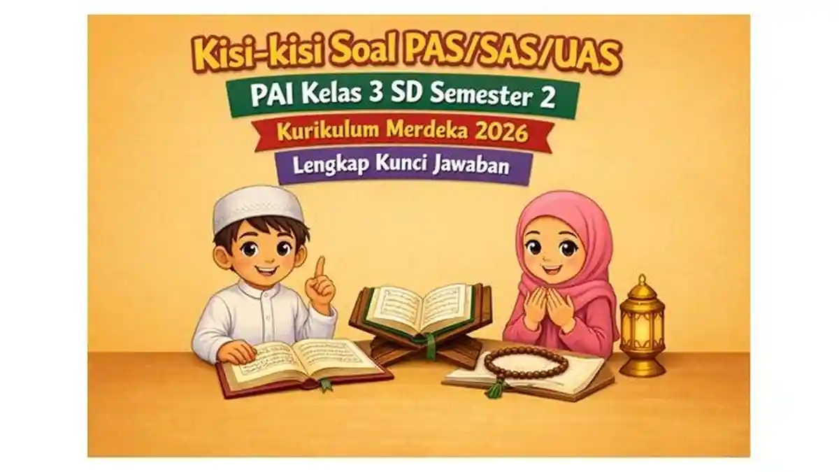 Kisi-kisi Soal PAS SAS UAS PAI Kelas 3 SD Semester 2 Kurikulum Merdeka Kisi-kisi Soal PAS SAS UAS PAI Kelas 3 SD Semester 2 Kurikulum Merdeka