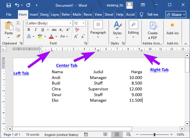 3 Cara Mengatur Tab di Word 2007 Supaya Tidak Berubah yang Terbukti Efektif