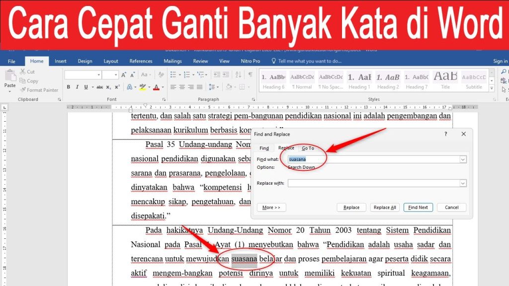 5 Cara Mencari dan Mengubah Kata Menjadi Enter di Word yang Jarang Diketahui