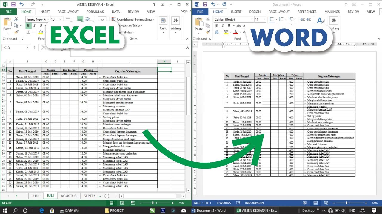 5 Cara Mengcopy Excel ke Word Agar Tidak Berubah, Ternyata Semudah Ini