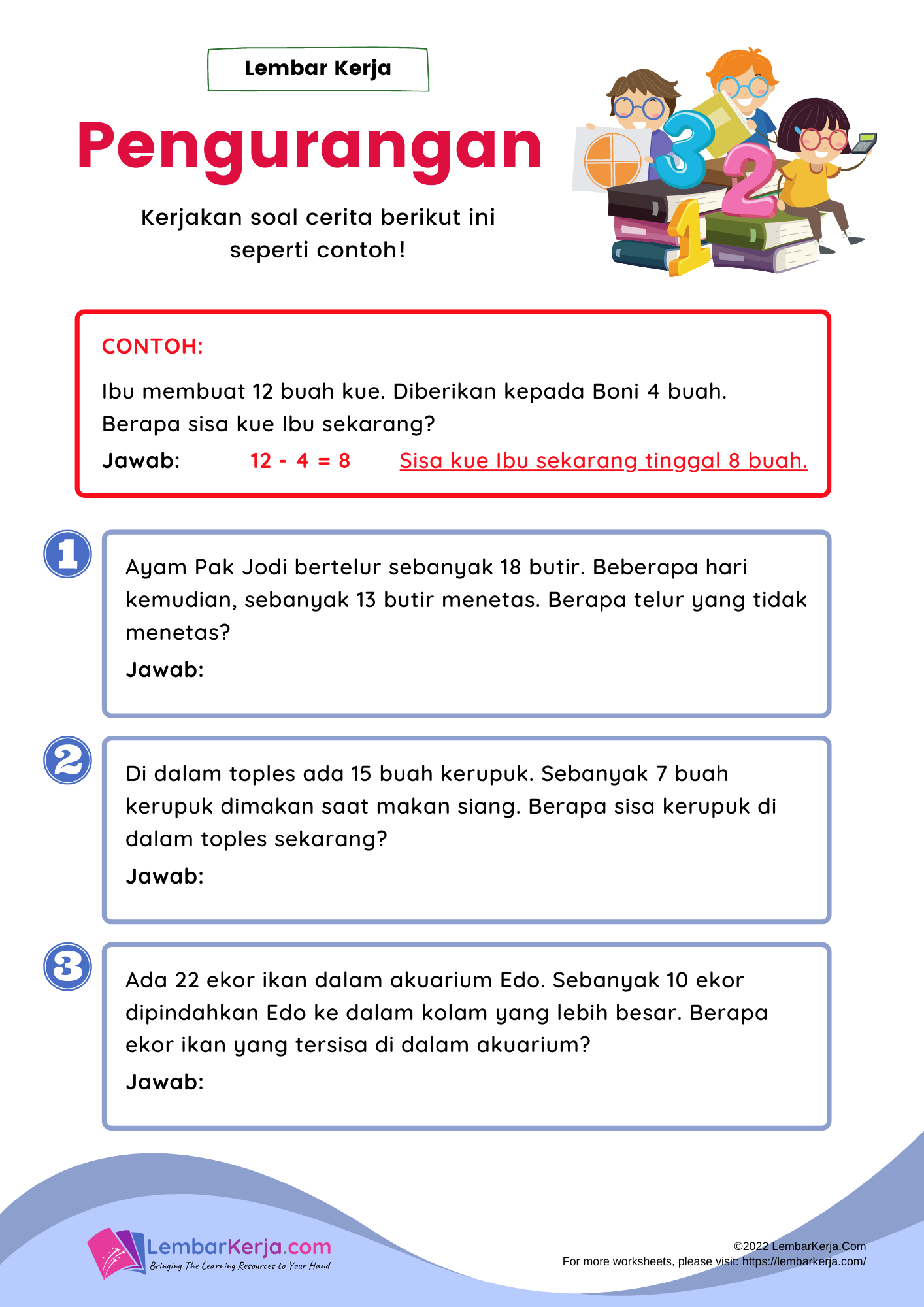 5 Soal Cerita Penjumlahan dan Pengurangan Kelas 3 SD yang Wajib Dikuasai Sebelum Terlambat