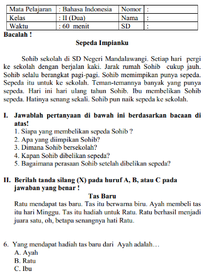 Contoh Soal Latihan Bahasa Indonesia Kelas 8 Semester 2 dari Kunci Jawaban Sulingjar 2026