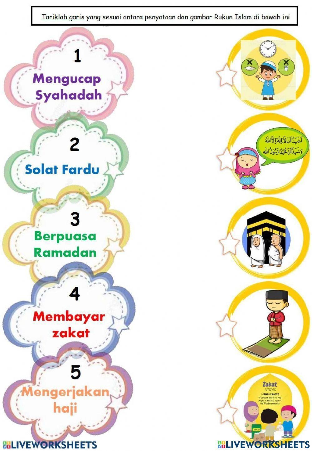 Rukun Islam online exercise for SD Kelas 2 Ramadhan worksheet for Rukun Islam online exercise for SD Kelas 2 Ramadhan worksheet for