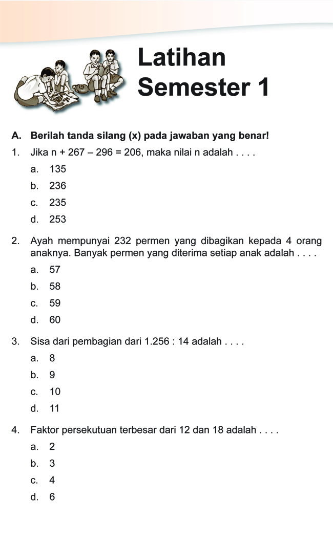 7 Kumpulan Soal Ulangan Semester 1 Kelas 4 SD Bantu Raih Nilai Tinggi Sebelum Ujian