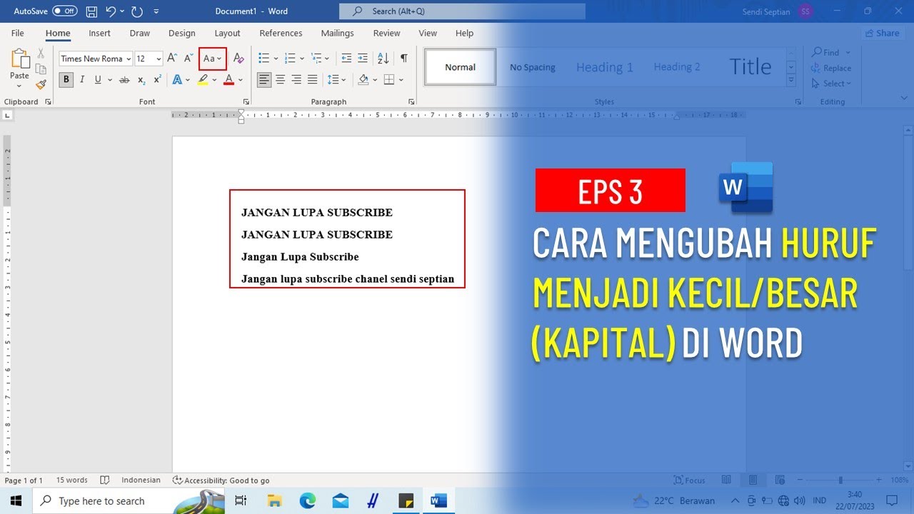 7 Rahasia Mengubah Tulisan Word kwcil Menjadi Kapital Wajib Ketahui Sebelum Terlambat