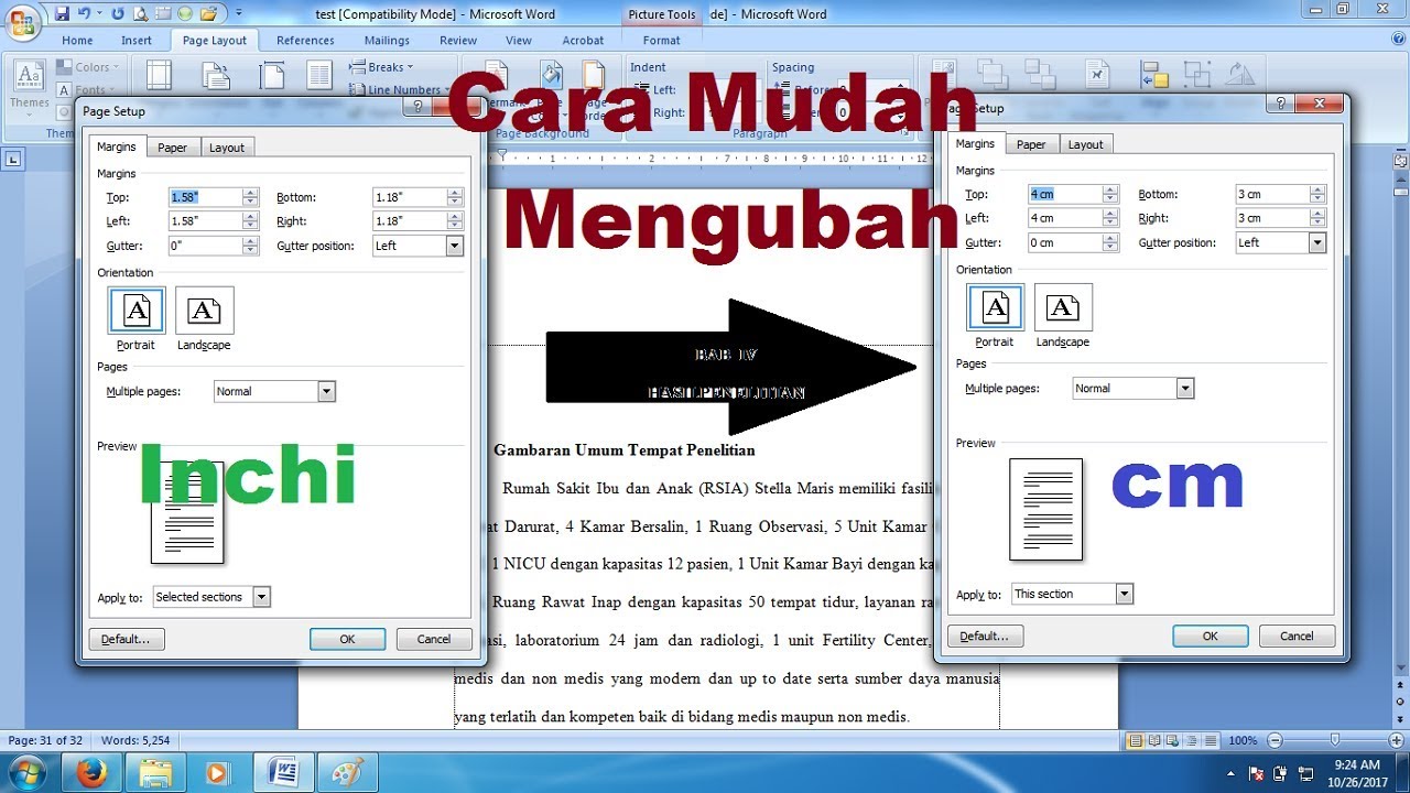 7 cara praktis mengubah ukuran di word dari inchi ke cm sebelum deadline tiba