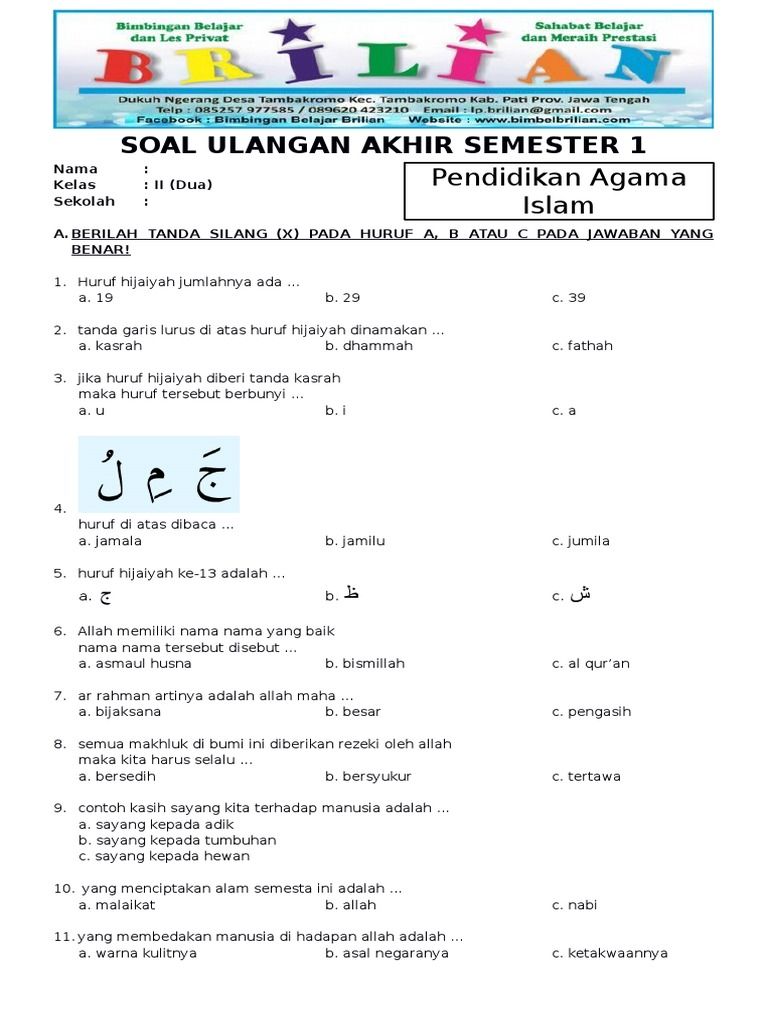 Uas Kelas 2 Sd Pdf - Sheetlasopa 8FF