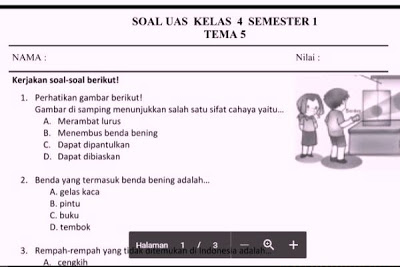 Kumpulan Soal Ulangan Semester 1 Kelas 4 Kurikulum 2013 Lengkap dengan Kunci Jawaban Terbaru 2026