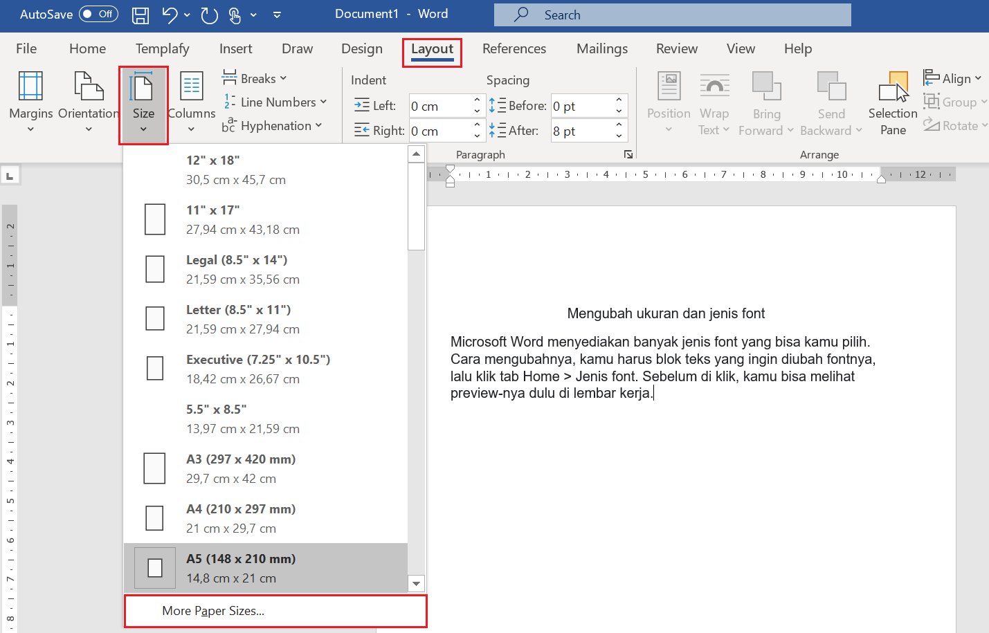 Ternyata Begini Cara Mengubah Ukuran 2 3 Ms Word untuk Kertas F4 yang Jarang Diketahui