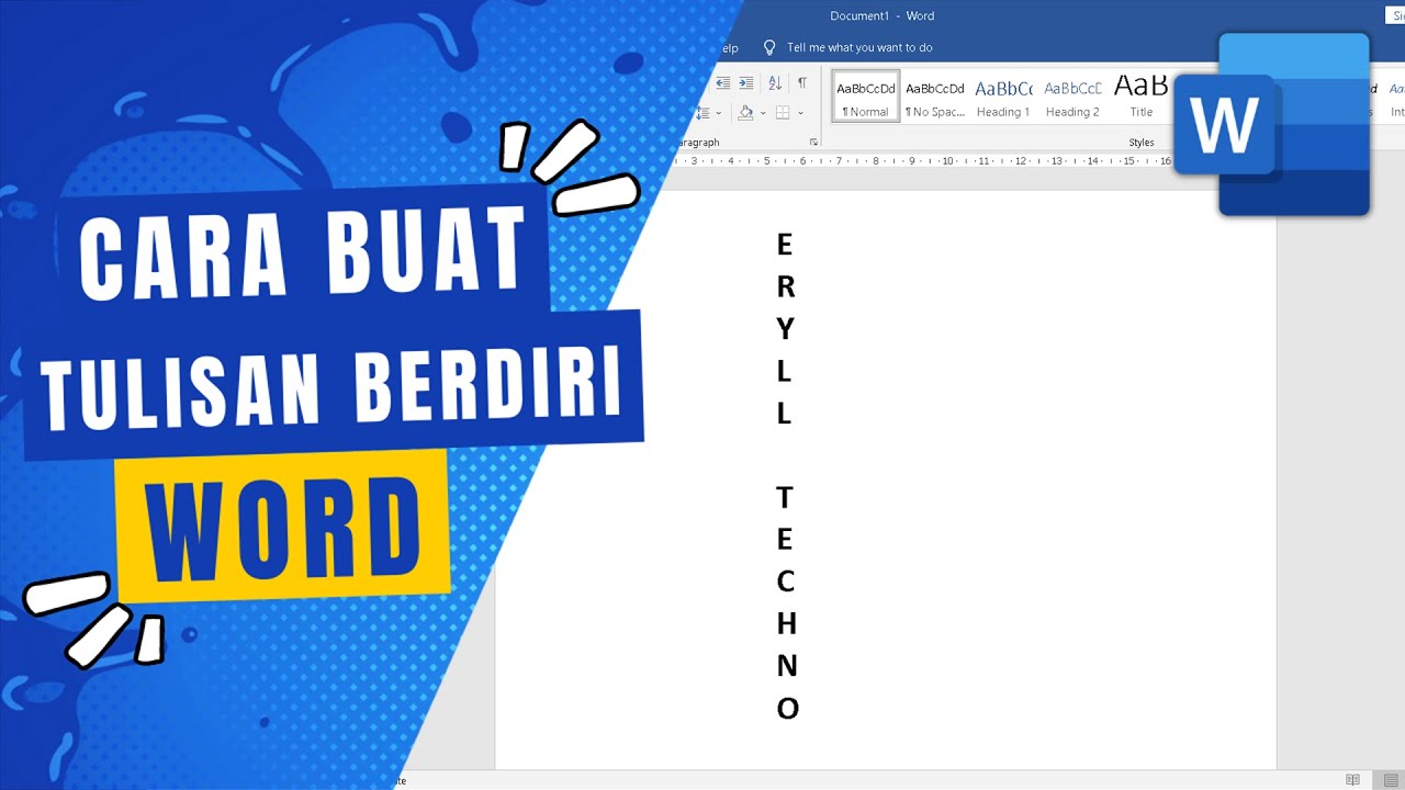 Cara Membuat Tulisan Berdiri di Microsoft Word - YouTube Cara Membuat Tulisan Berdiri di Microsoft Word - YouTube
