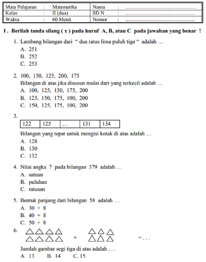 Ternyata Ini Dia Contoh Soal Latihan Harian Bab 1 Matematika Kelas 2 SD yang Bikin Anak Makin Jago