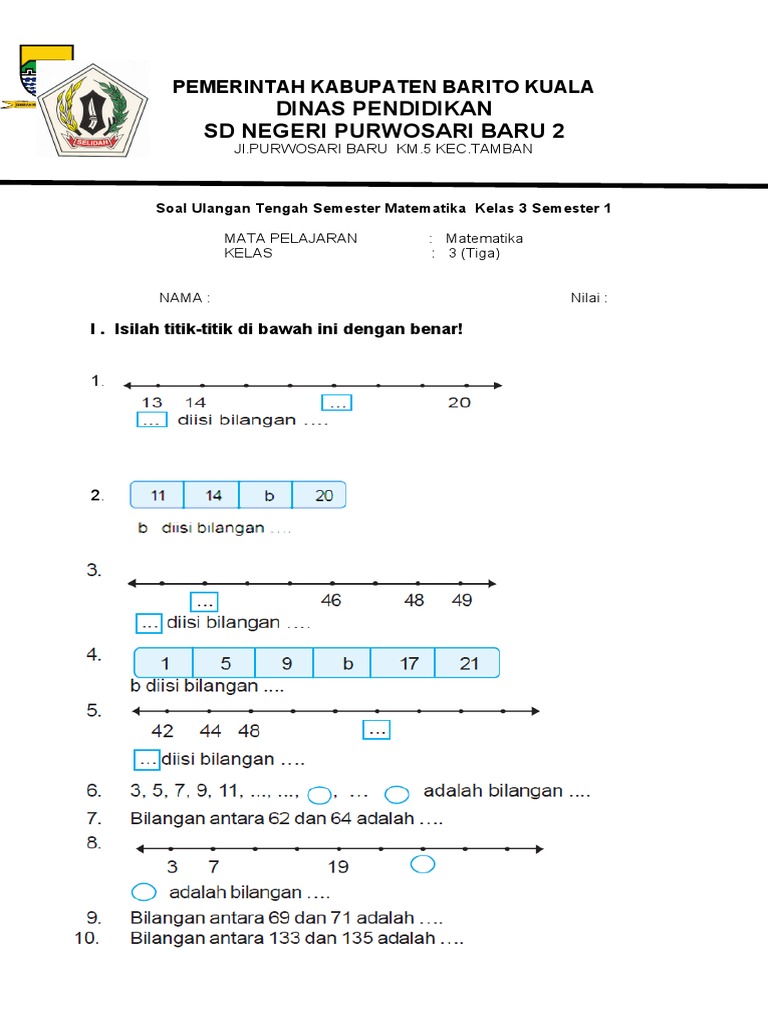 Riset Medsos Jadi Berita Utama Contoh Soal Matematika Kelas 3 Semester 1 KTSP Viral