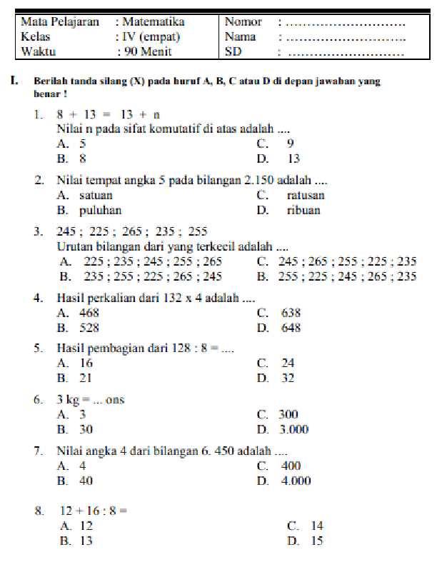 Terungkap: contoh soal matematika kelas 4 semester 1 bersama dengan caranya cepat dipahami