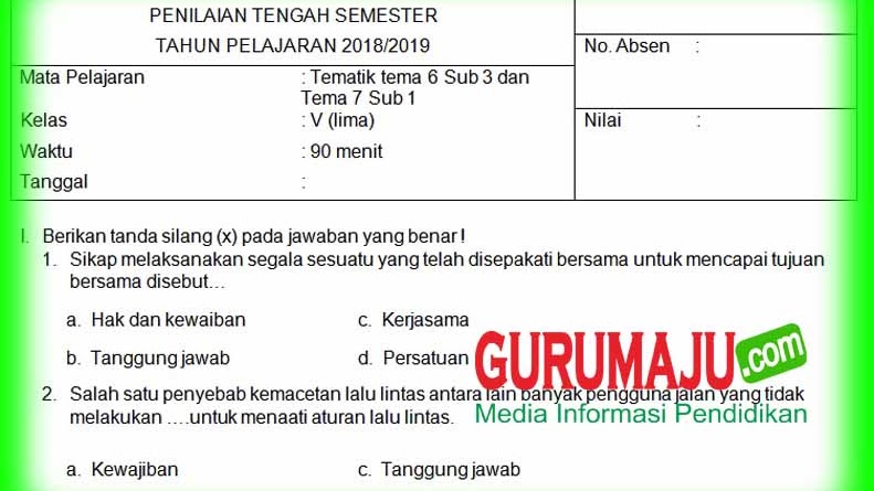 Rahasia Lulus Nilai Sempurna dengan Latihan soal uts kelas 5 semester 2 Ini