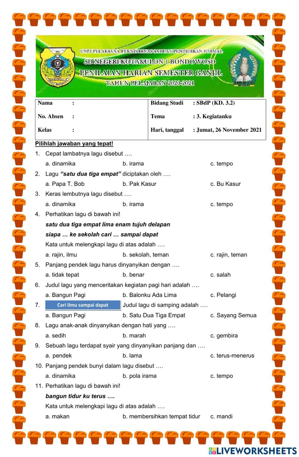 Rahasia Menjawab soal sbdp kelas 2 dengan Mudah dan Cepat Tanpa Bingung Rahasia Menjawab soal sbdp kelas 2 dengan Mudah dan Cepat Tanpa Bingung