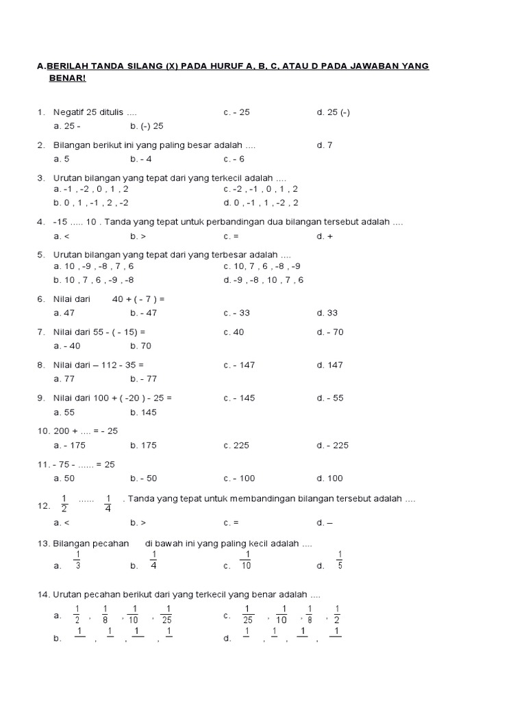 Rahasia Nilai Sempurna dengan Latihan Soal UAS MTK Kelas 4 SD Semester 2 PDF Terbaru Rahasia Nilai Sempurna dengan Latihan Soal UAS MTK Kelas 4 SD Semester 2 PDF Terbaru