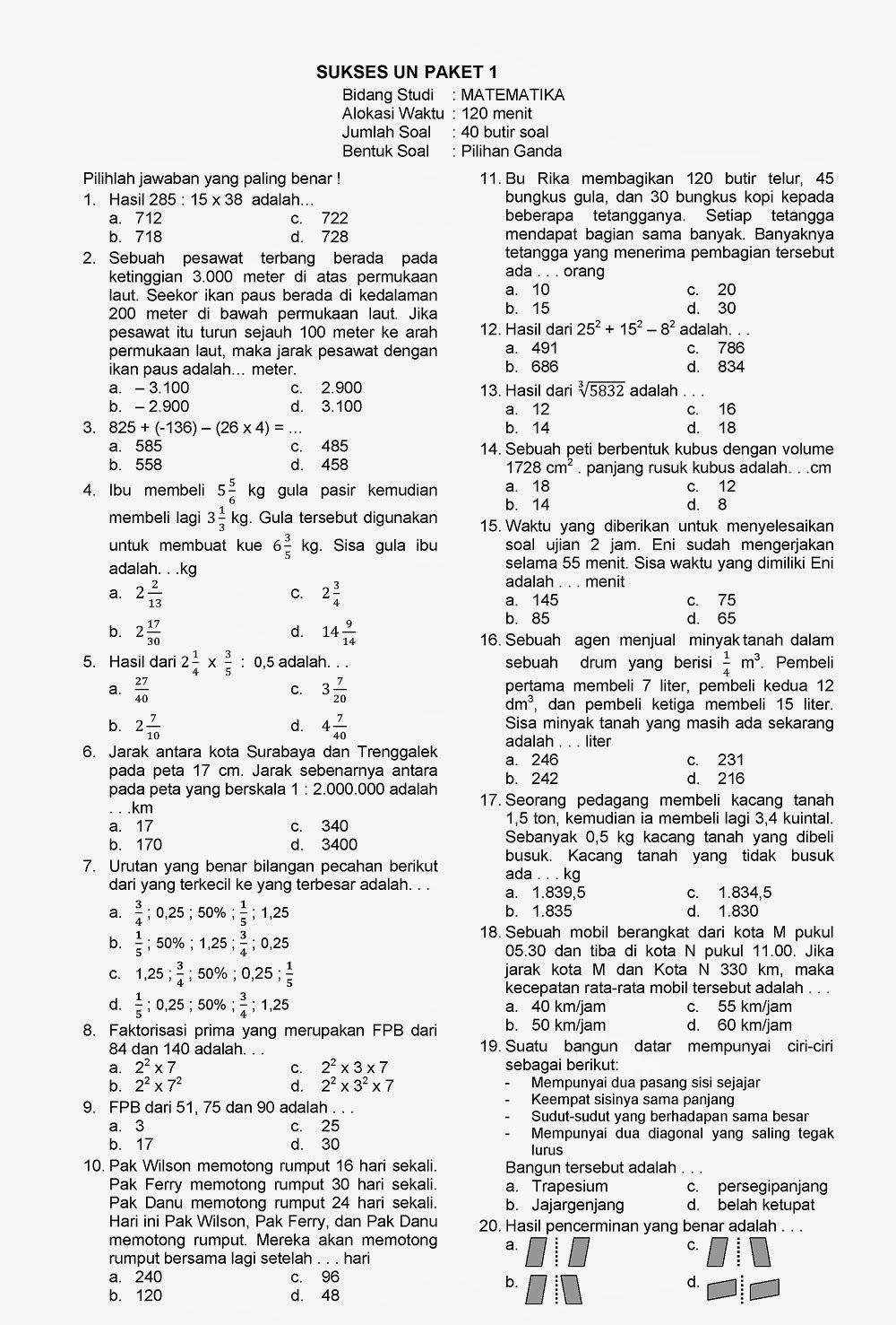 Rahasia Nilai Sempurna dengan Latihan Soal UAS Matematika SMA Kelas X Semester 2 Terbaru